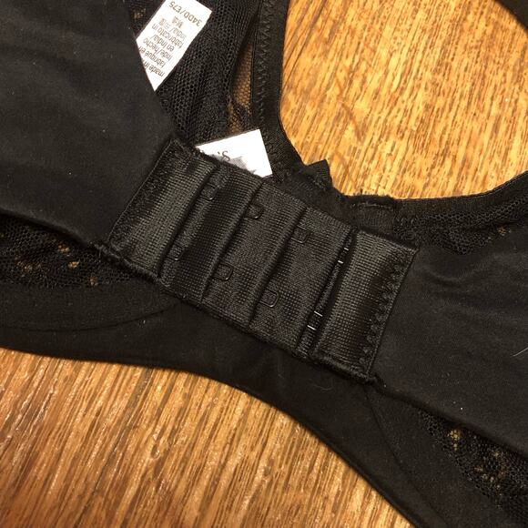 NWOT Body by Victoria Victoria’s Secret Black Lace Unlined Lace Demi Bra 34DD - Picture 9 of 14